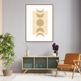 Beautiful Phases Of The Moon - Floating Framed Canvas