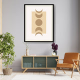 Beautiful Phases Of The Moon - Framed Wall Art
