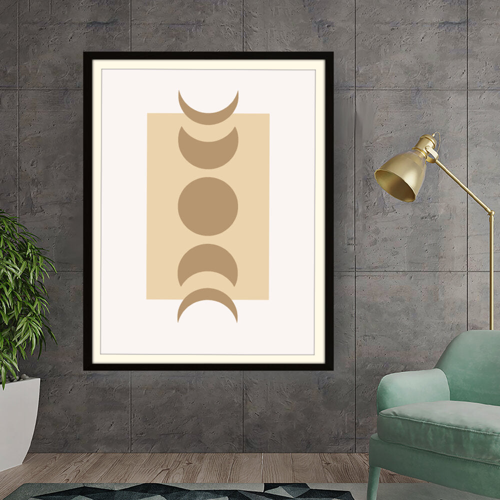 Kiran - Valipa - Beautiful Phases Of The Moon - Framed Wall Art