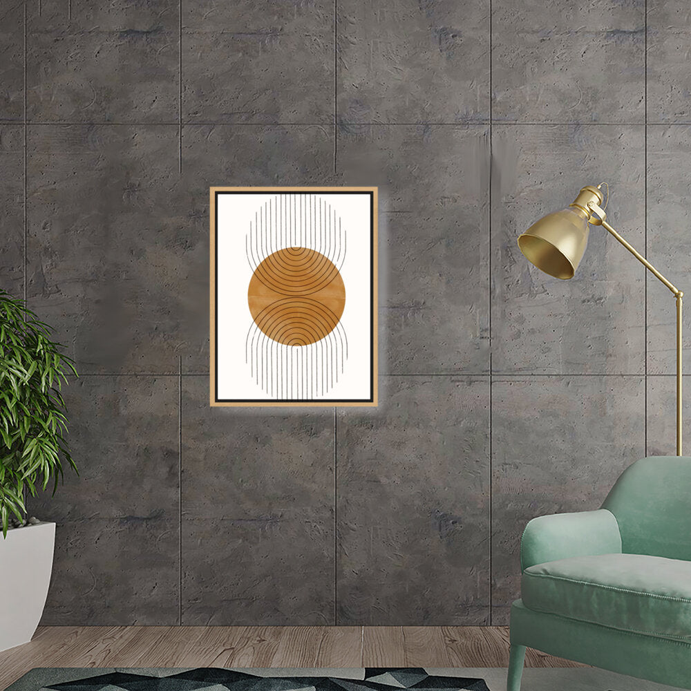Rhythmic Circles - Floating Framed Canvas