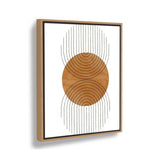 Rhythmic Circles - Floating Framed Canvas