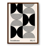 Bauhaus Pattern Design1 - Framed Canvas