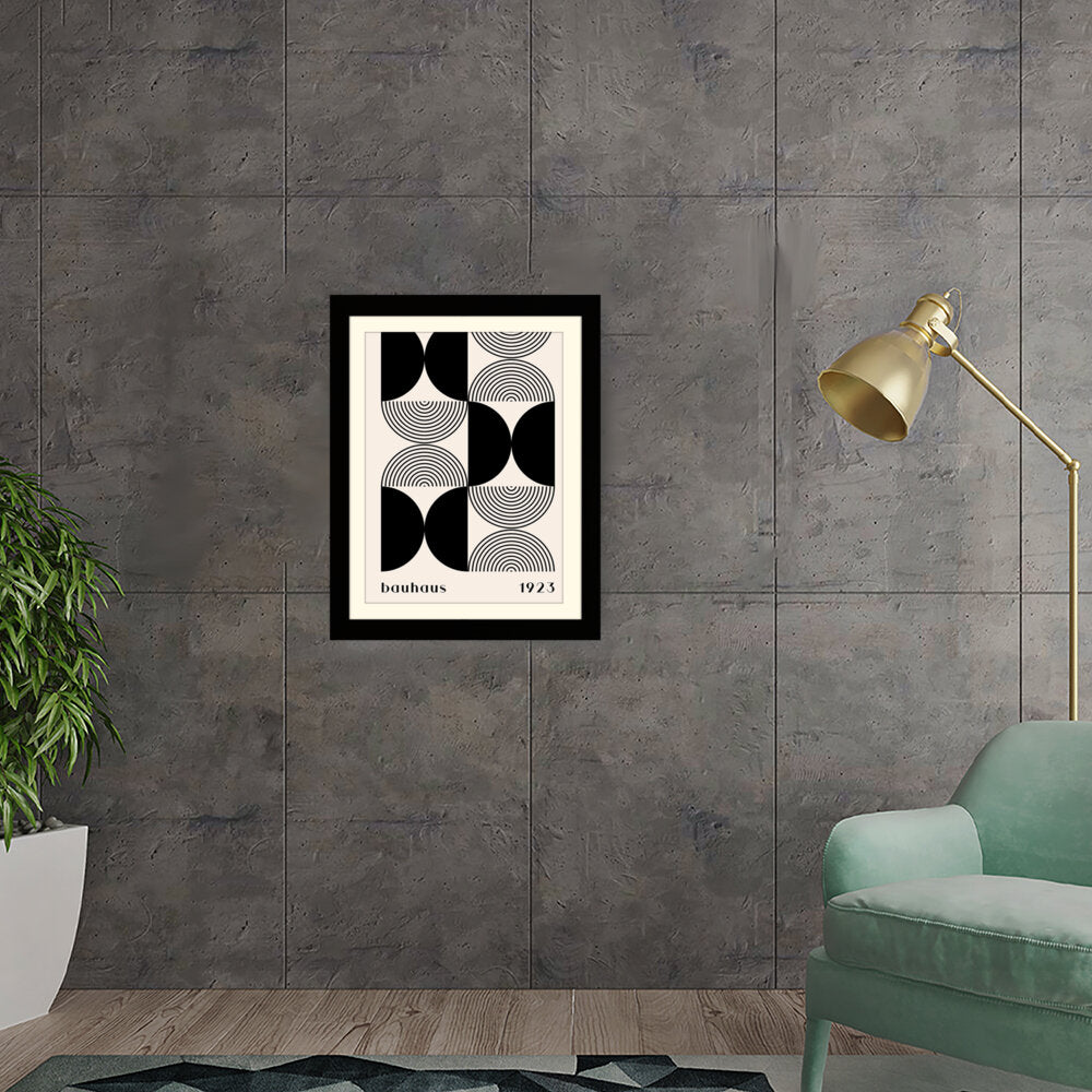 Bauhaus Pattern Design1 - Framed Wall Art