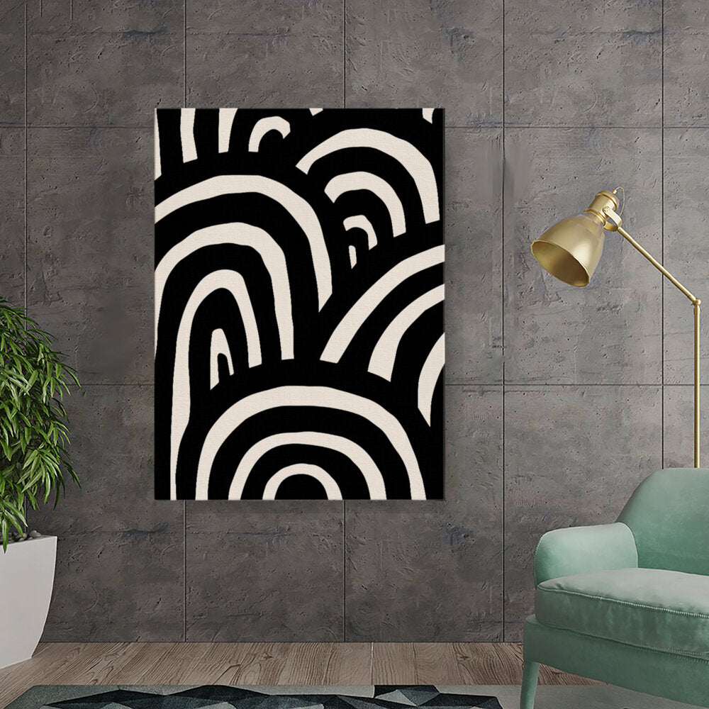 Black And White Waves