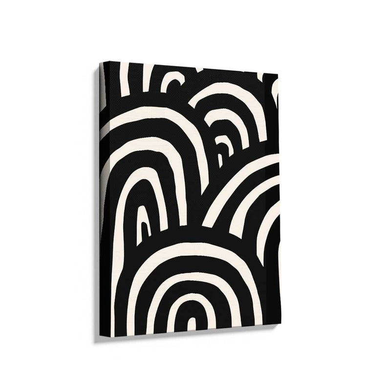Picasoul - Picasoul Curated - Black And White Waves - Wall Decor