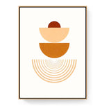 Geometric Harmony2 - Floating Framed Canvas