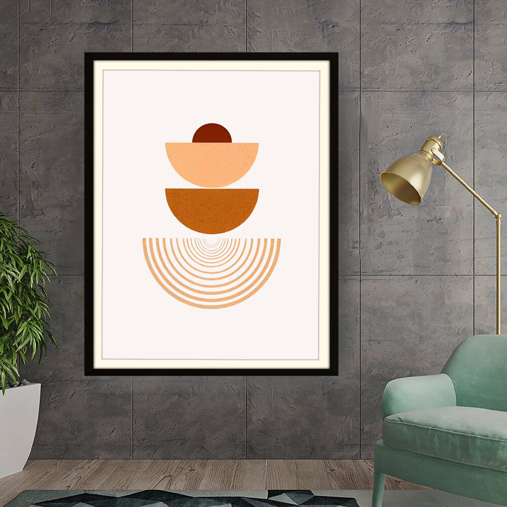 Kiran - Valipa - Geometric Harmony2 - Framed Wall Art