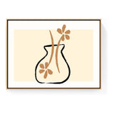 Flower Vase - Floating Framed Canvas