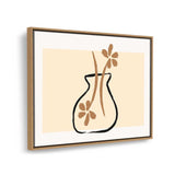 Flower Vase - Floating Framed Canvas