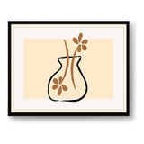 Flower Vase - Framed Wall Art