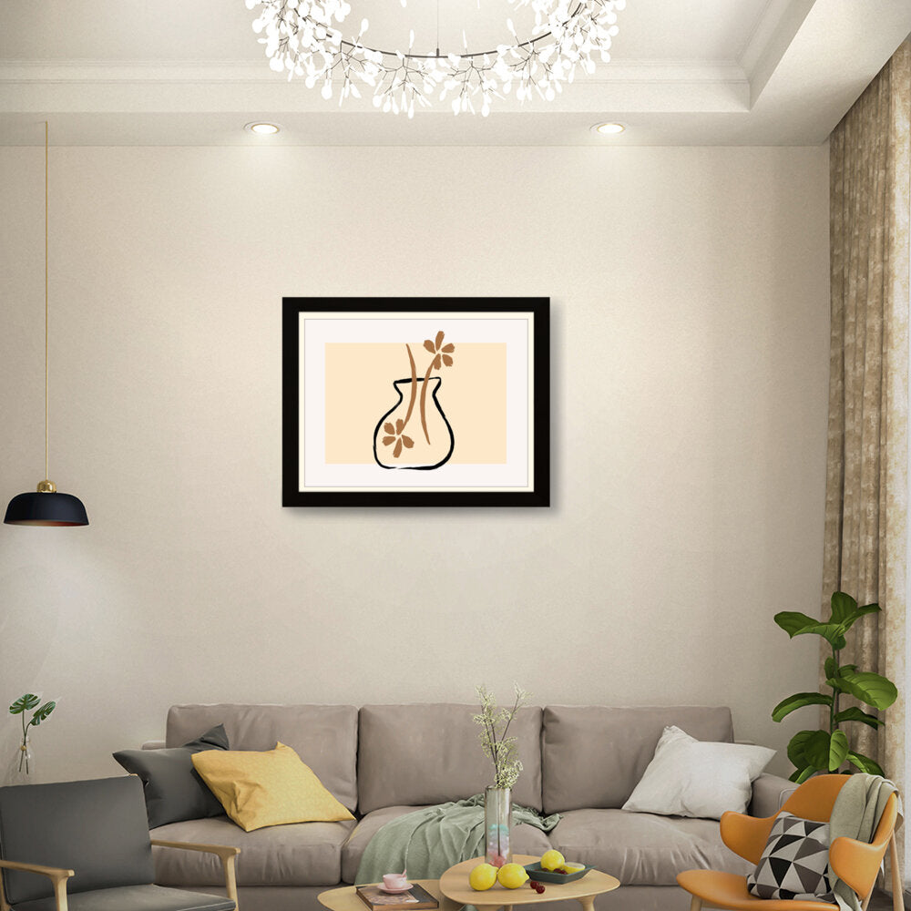 Flower Vase - Framed Wall Art