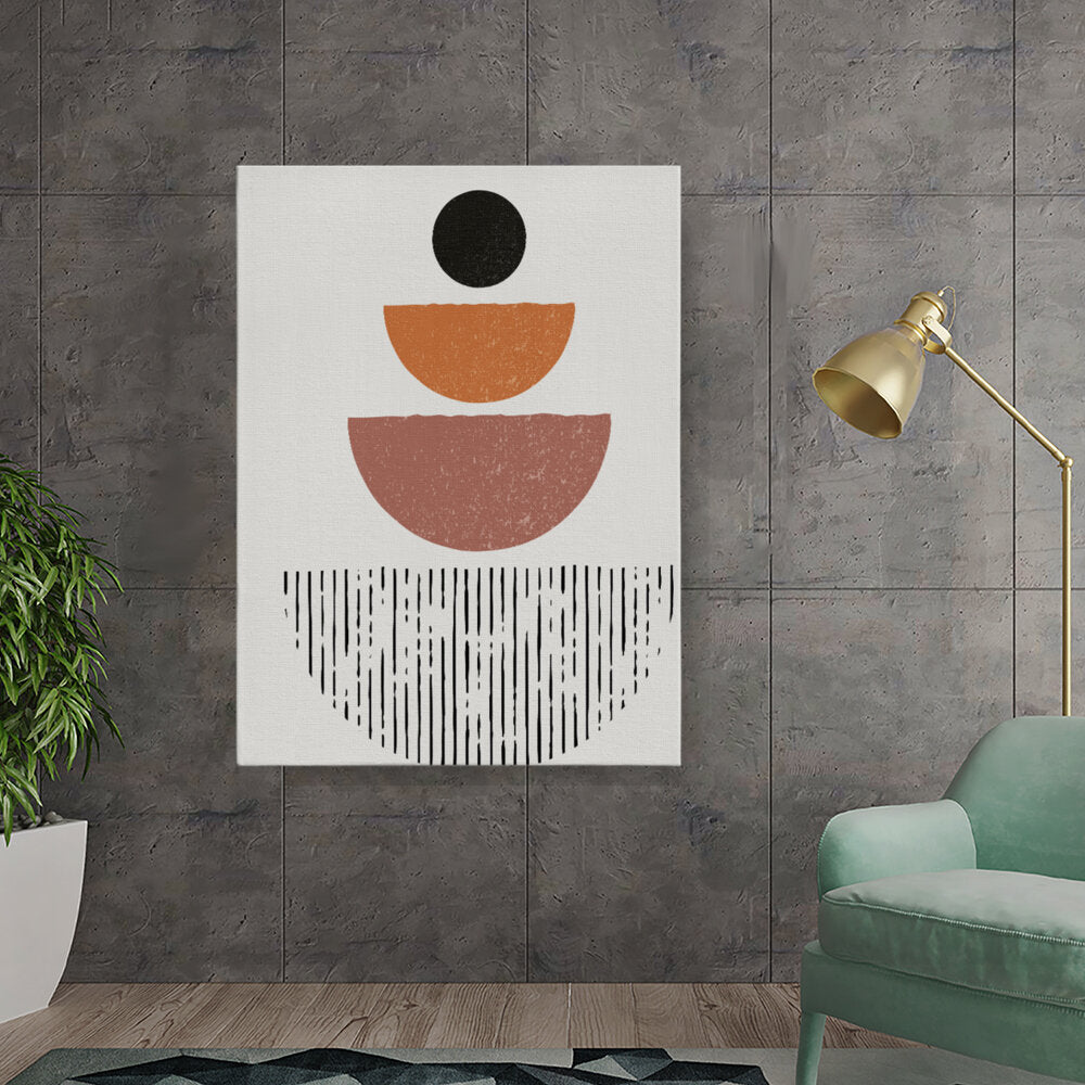 Geometric Harmony Warm Tones
