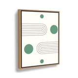 Geometric Harmony Shapes - Floating Framed Canvas