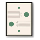 Geometric Harmony Shapes - Framed Wall Art
