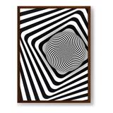 Optical Illusion Sphere - Framed Canvas