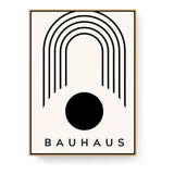 Bauhaus Arches - Floating Framed Canvas
