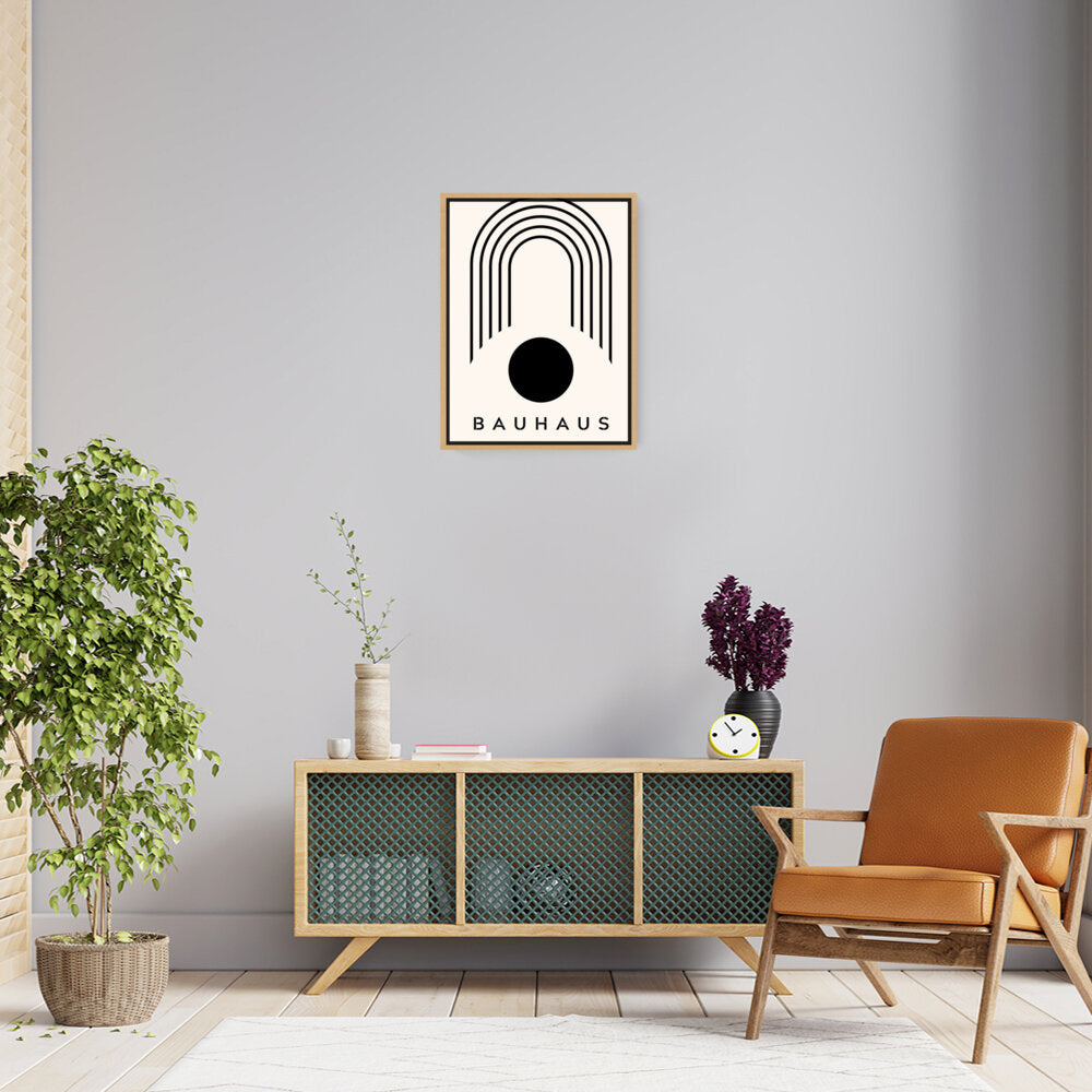 Bauhaus Arches - Floating Framed Canvas