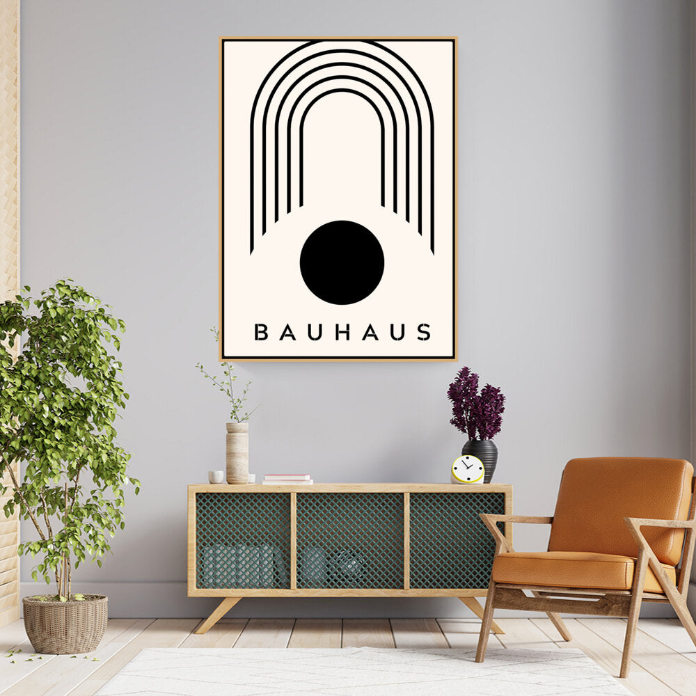 Kiran - Valipa - Bauhaus Arches - Floating Framed Canvas