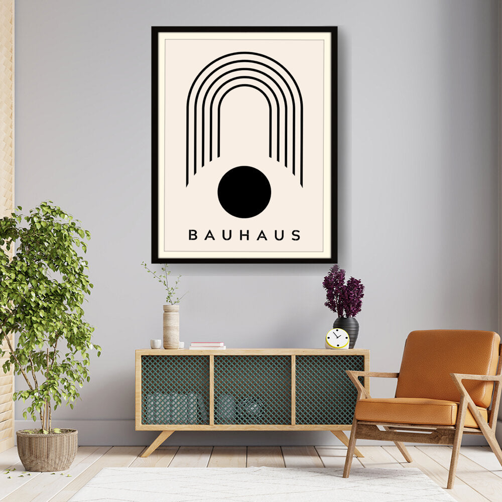 Kiran - Valipa - Bauhaus Arches - Framed Wall Art