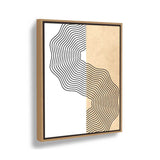 Wavy Fields - Floating Framed Canvas