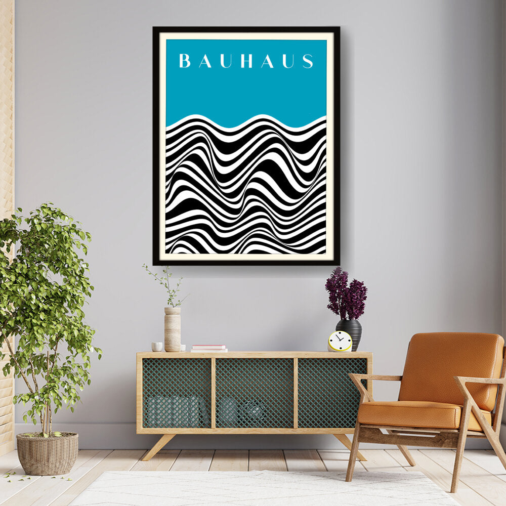 Kiran - Valipa - Waves Of Bauhaus - Framed Wall Art