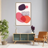 Abstract Shapes And Lines 2 - Floating Framed Canvas