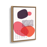 Abstract Shapes And Lines 2 - Floating Framed Canvas