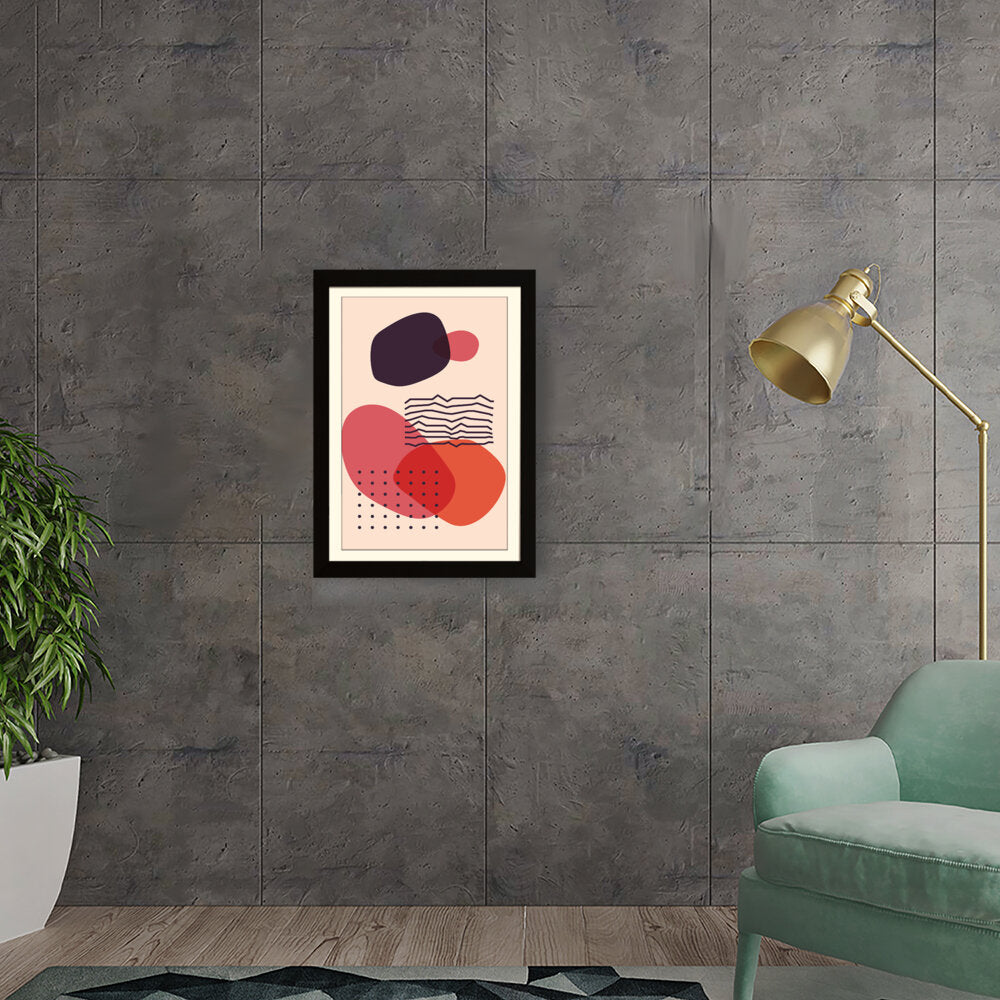 Abstract Shapes And Lines 2 - Framed Wall Art