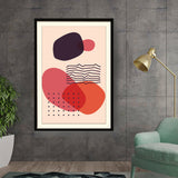 Kiran - Valipa - Abstract Shapes And Lines 2 - Framed Wall Art