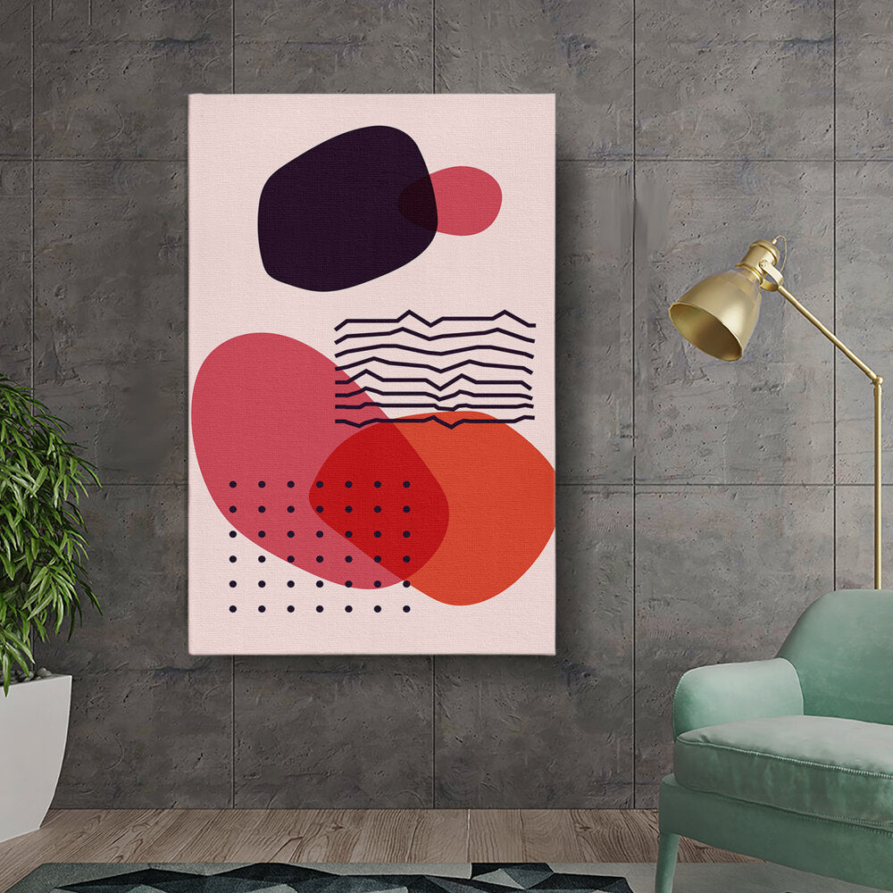 Kiran - Valipa - Abstract Shapes And Lines 2 - Wall Canvas