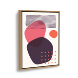 Abstract Shapes And Lines1 - Floating Framed Canvas