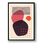 Abstract Shapes And Lines1 - Framed Wall Art
