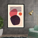 Kiran - Valipa - Abstract Shapes And Lines1 - Framed Wall Art
