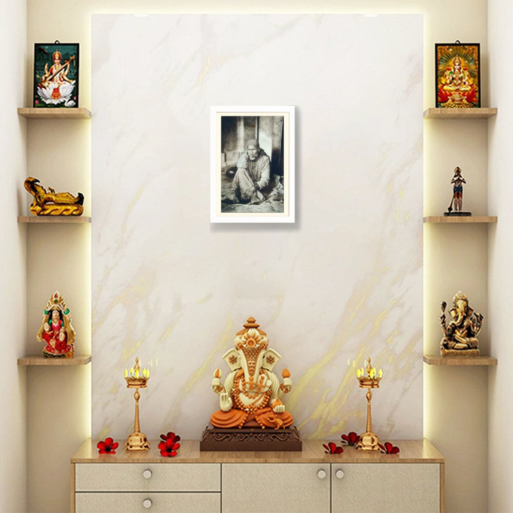 Shirdi Sai Baba Original Photo - WALL MOUNT FRAME