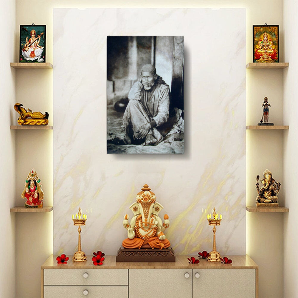 Shirdi Sai Baba Original Photo - Wall Canvas