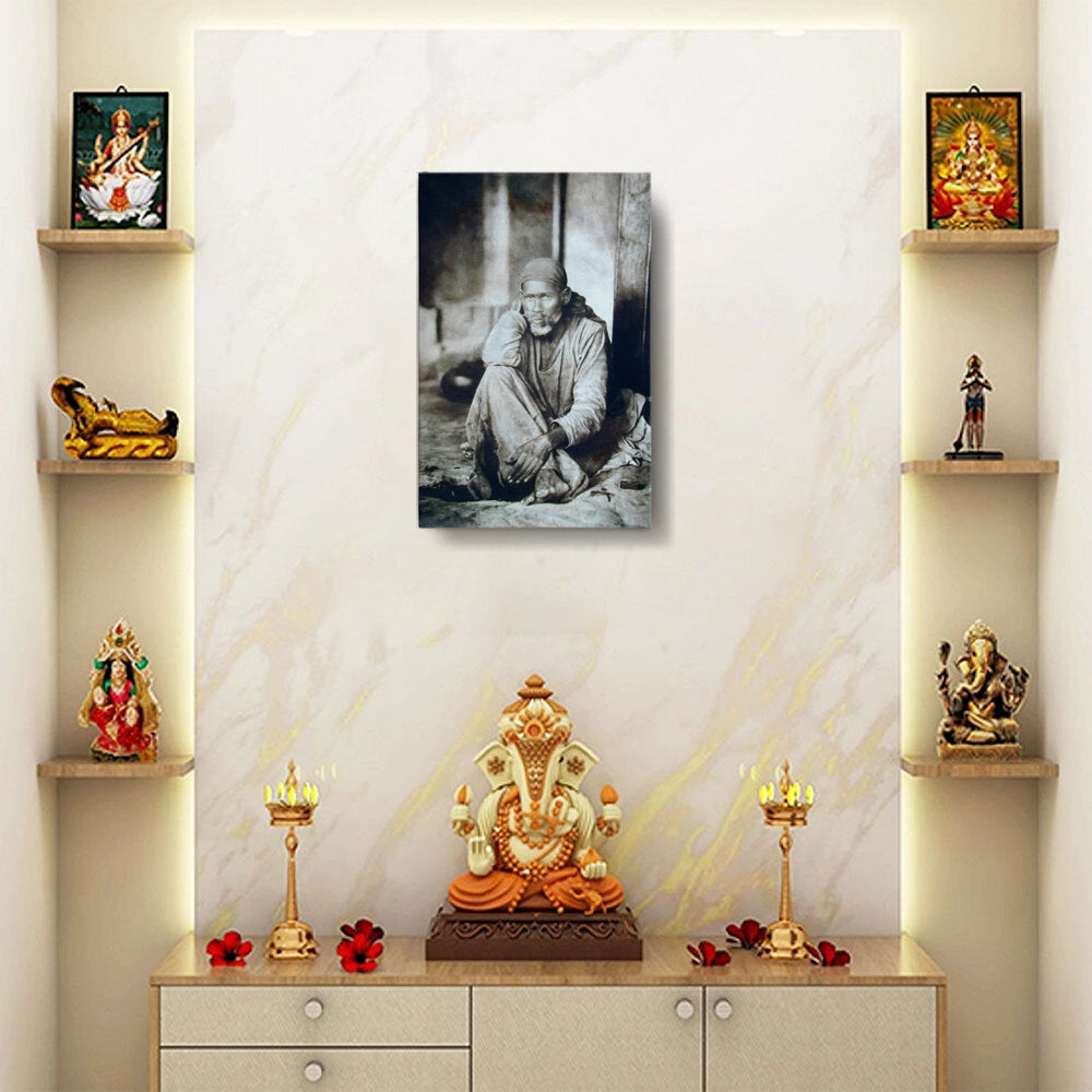 Shirdi Sai Baba Original Photo - Wall Canvas