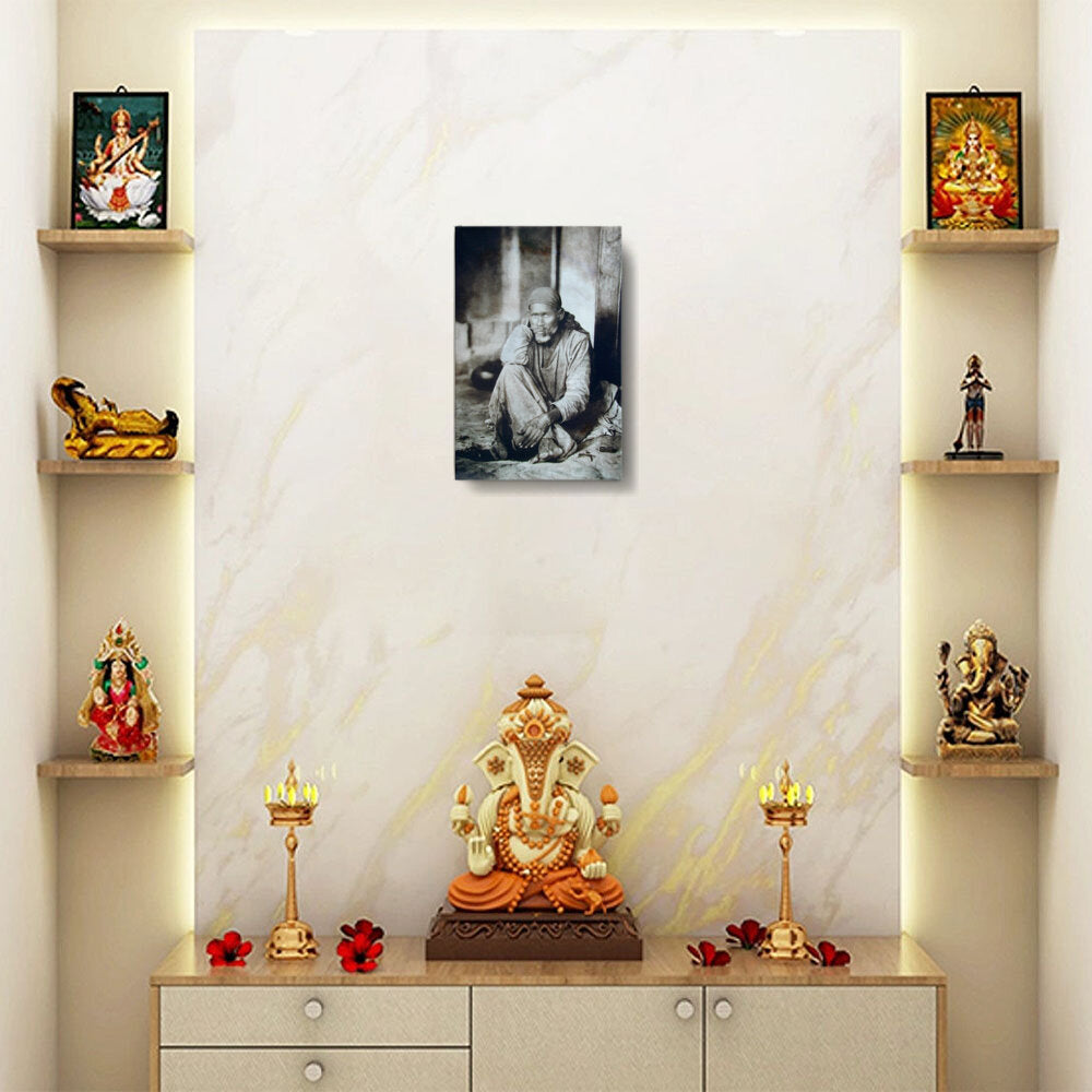 Shirdi Sai Baba Original Photo - Wall Canvas