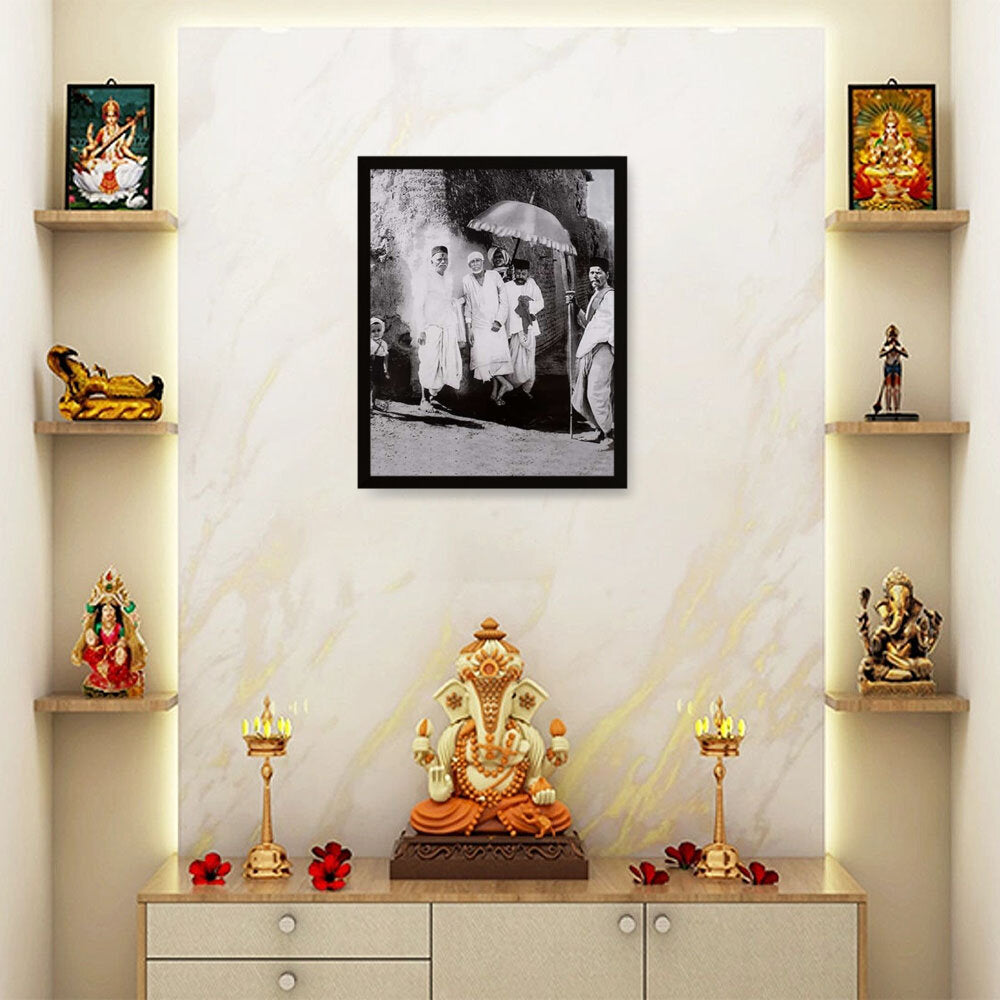 Shiridi Sai Baba - Framed Canvas