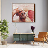 Neem Karoli Baba - Framed Canvas