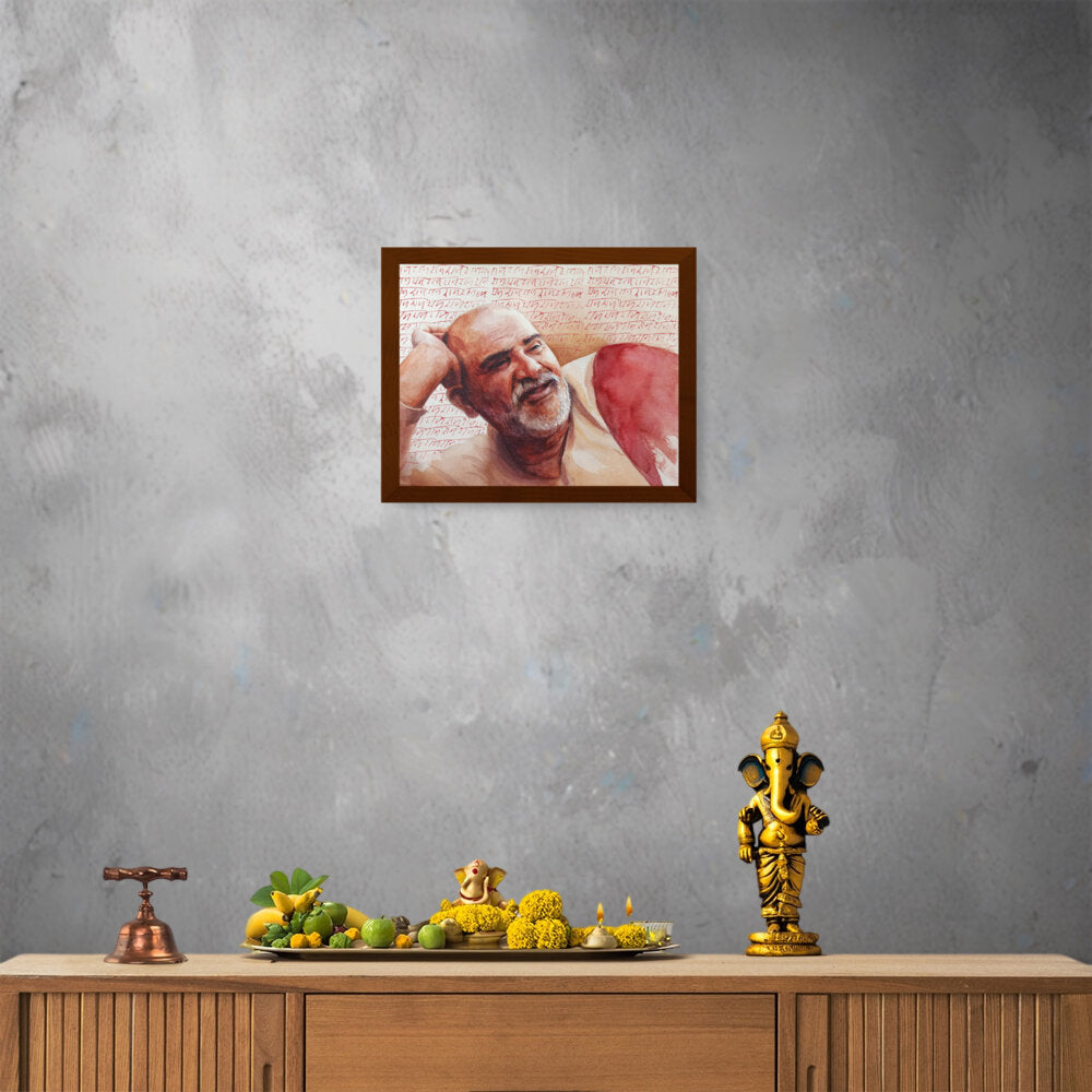Neem Karoli Baba - Framed Canvas
