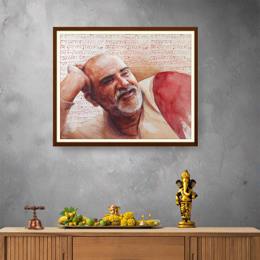 Neem Karoli Baba - WALL MOUNT FRAME