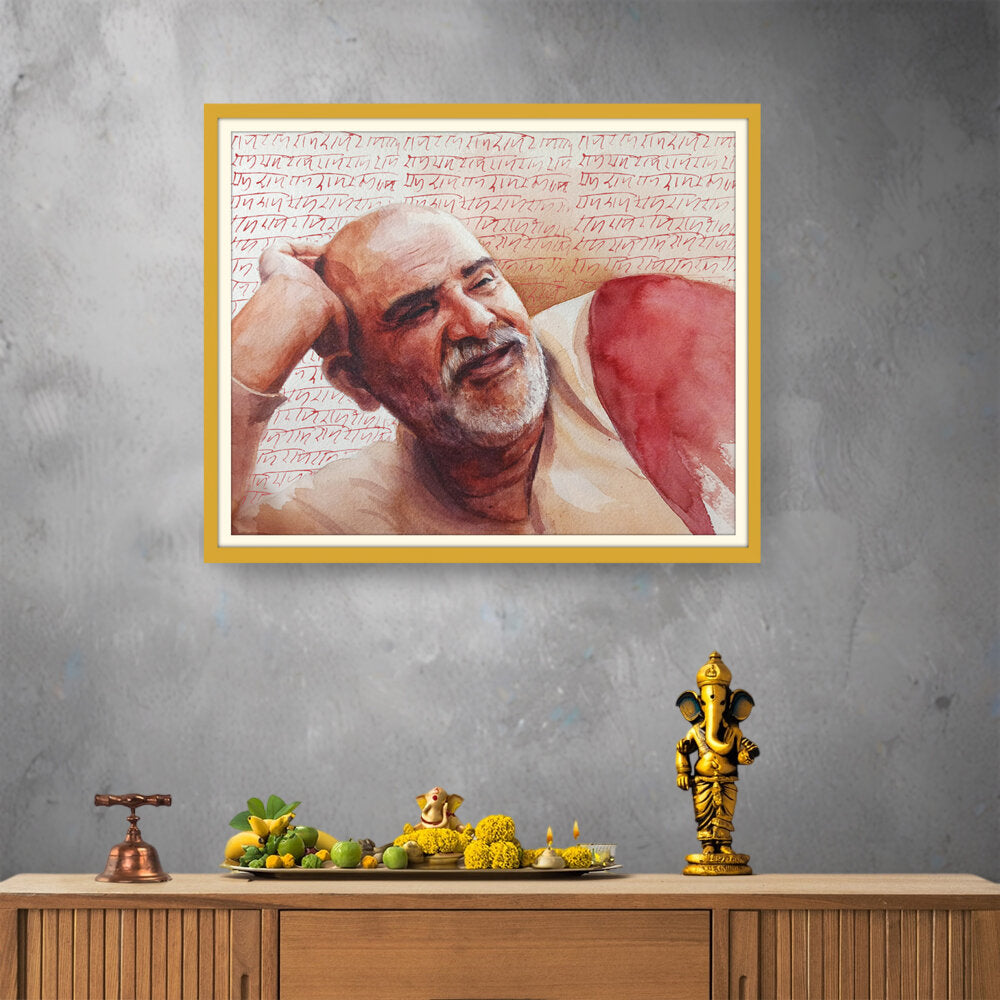 Neem Karoli Baba - WALL MOUNT FRAME