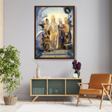 Seetharama Lakshmana Hanuman - Framed Canvas