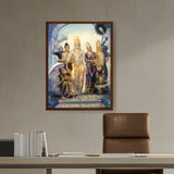 Seetharama Lakshmana Hanuman - Framed Canvas