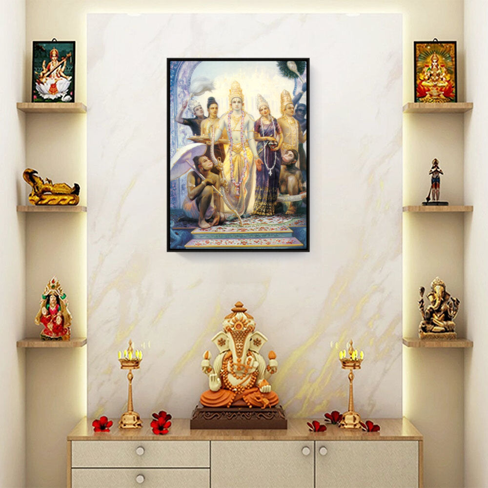Seetharama Lakshmana Hanuman - FLOATING FRAME