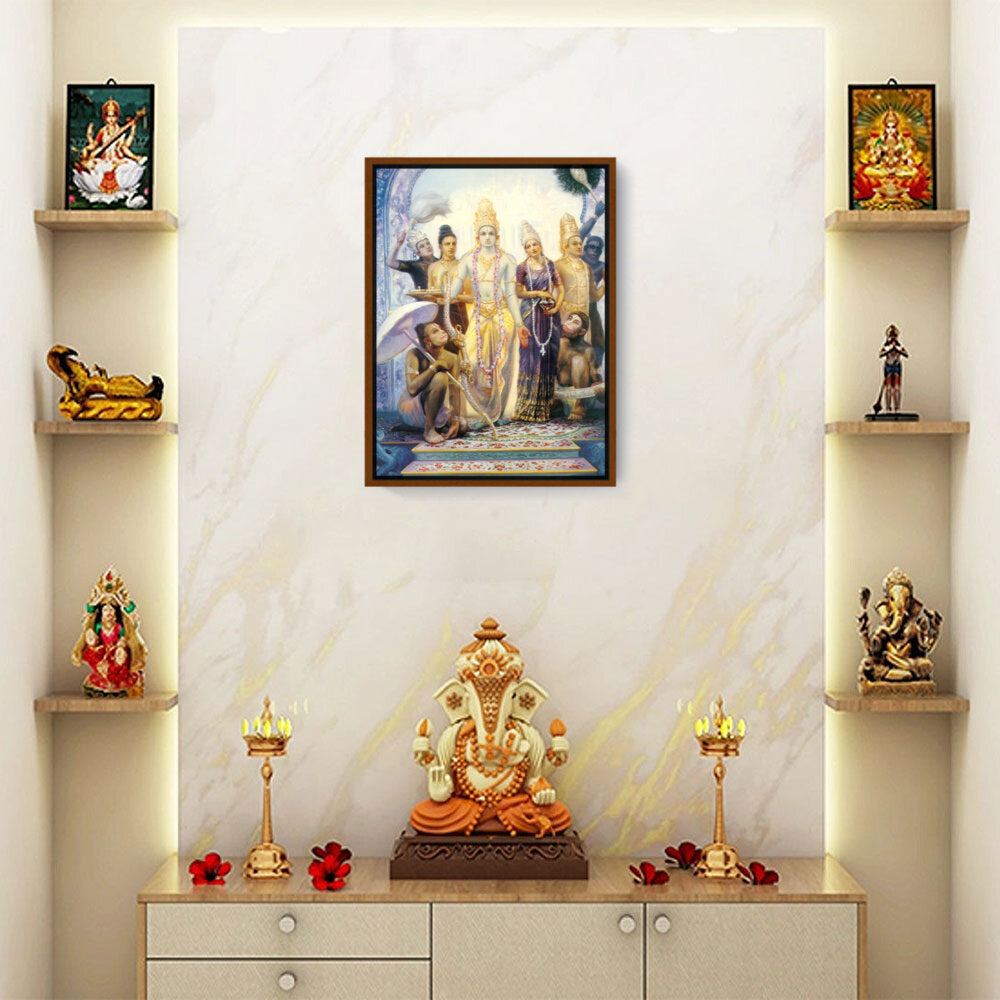 Seetharama Lakshmana Hanuman - FLOATING FRAME