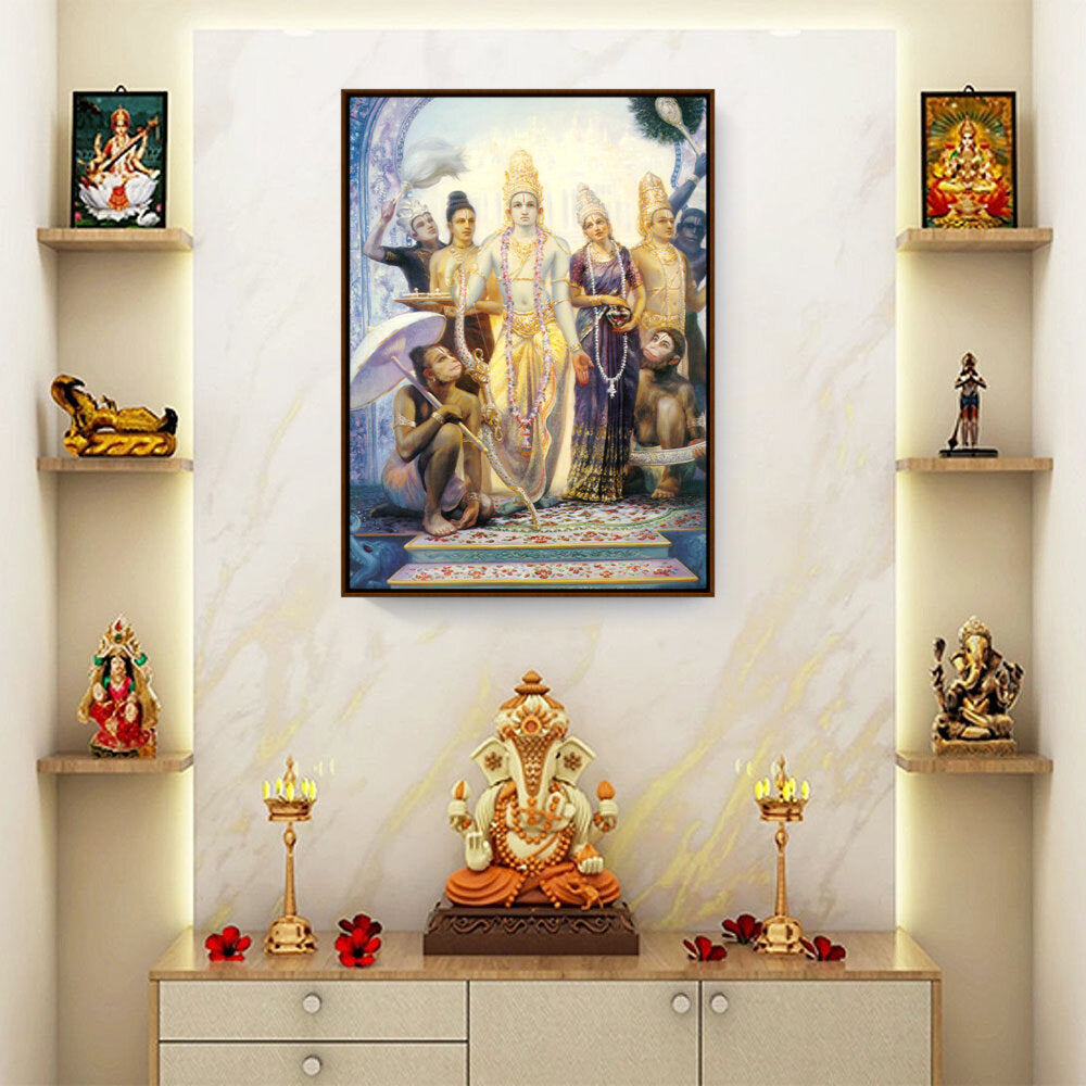 Seetharama Lakshmana Hanuman - FLOATING FRAME