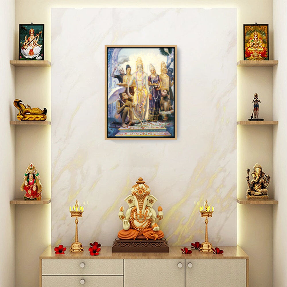 Seetharama Lakshmana Hanuman - FLOATING FRAME