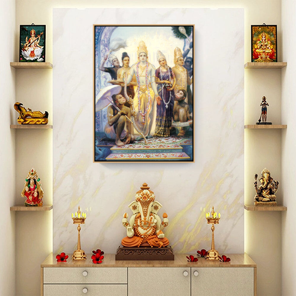 Seetharama Lakshmana Hanuman - FLOATING FRAME