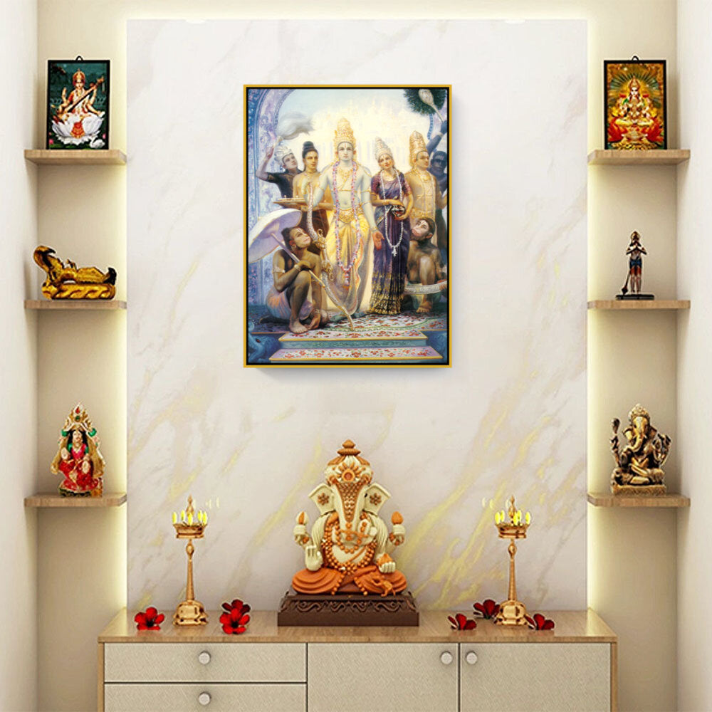 Seetharama Lakshmana Hanuman - FLOATING FRAME
